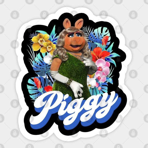 Miss Piggy Sticker by woodsman